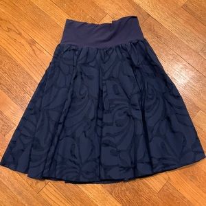 J Crew navy blue tone on tone skirt